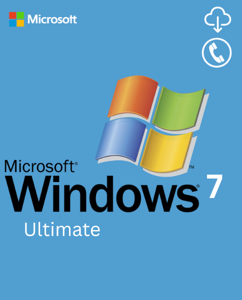 Office (100) Microsoft Windows 7 Ultimate by phone key
