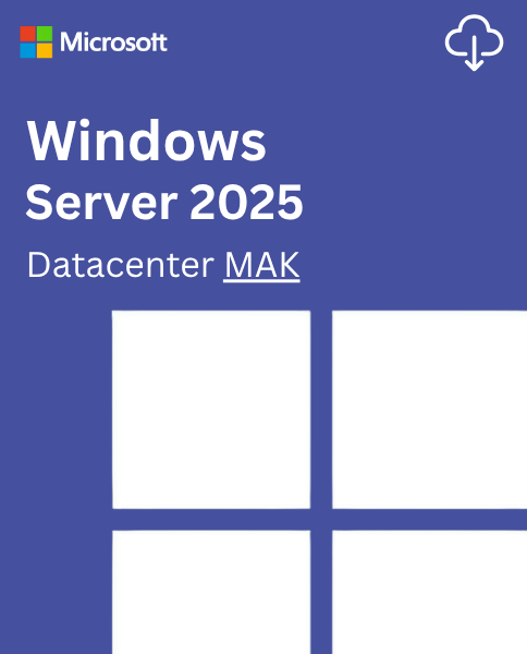 Microsoft Windows Server 2025 Datacenter MAK 1000 PC Microsoft Windows Server 2025 Datacenter MAK 1000 PC